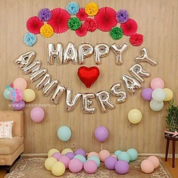 Anniversary theme with Paper Fans 